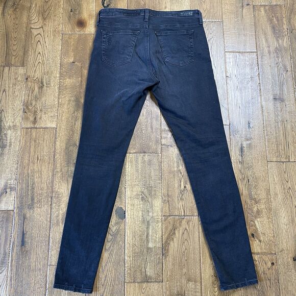 Adriano Goldschmied AG The Legging Ankle Super Skinny Black Denim Distressed 29 - Picture 6 of 7